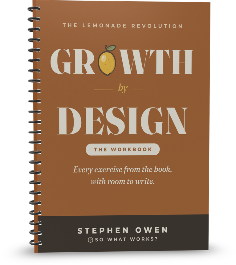 GROWTH by DESIGN: The Workbook — 3D spiral-bound cover