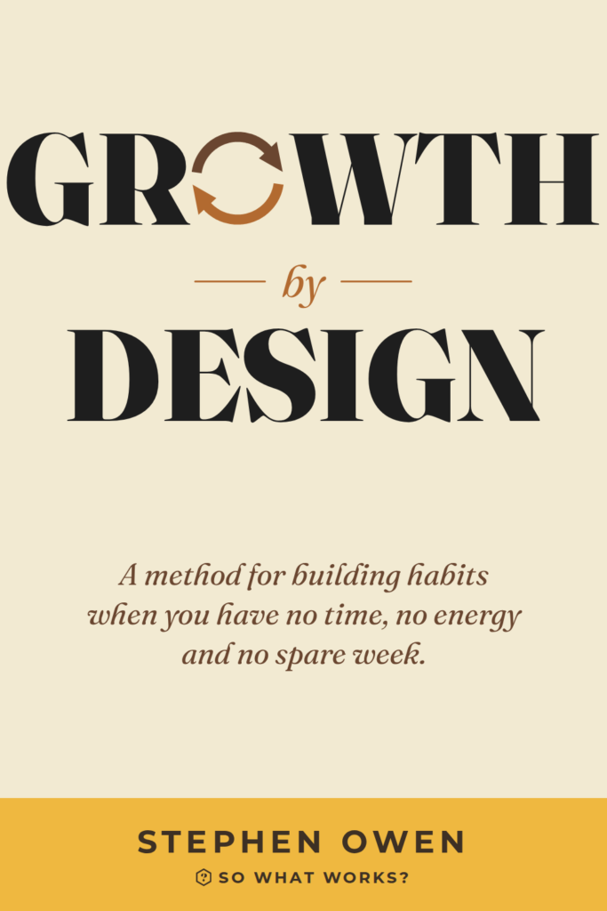 GROWTH by DESIGN, front cover